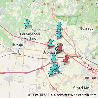 Mappa Via Alessandro Manzoni, 25035 Ospitaletto BS, Italia (2.95077)