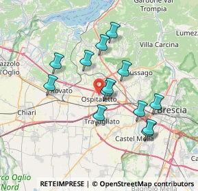 Mappa Vicolo Monte Orfano, 25035 Ospitaletto BS, Italia (6.35308)