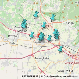 Mappa Vicolo Monte Orfano, 25035 Ospitaletto BS, Italia (3.012)