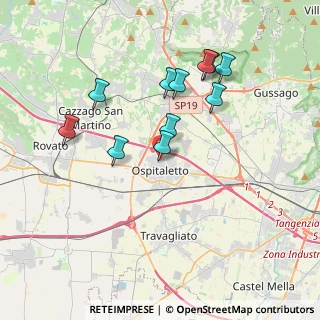 Mappa Vicolo Monte Orfano, 25035 Ospitaletto BS, Italia (3.45)