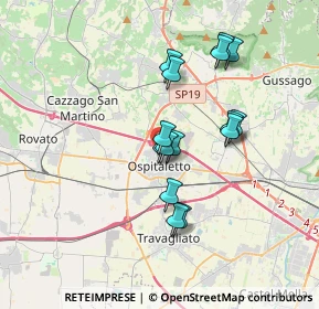 Mappa Via Pasubio, 25035 Ospitaletto BS, Italia (2.95133)