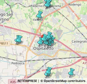 Mappa Via Pasubio, 25035 Ospitaletto BS, Italia (1.8575)