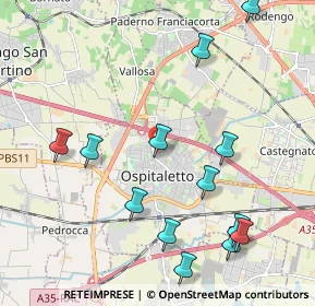 Mappa Via Pasubio, 25035 Ospitaletto BS, Italia (2.36)