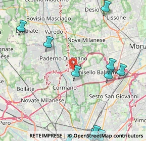 Mappa Via Giuseppe di Vittorio, 20037 Paderno Dugnano MI, Italia (5.75455)
