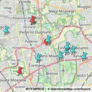 Mappa Via Giuseppe di Vittorio, 20037 Paderno Dugnano MI, Italia (2.40273)