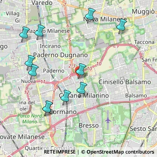 Mappa Via Giuseppe di Vittorio, 20037 Paderno Dugnano MI, Italia (2.43273)