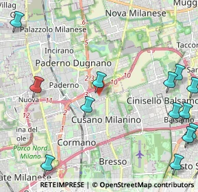Mappa Via Giuseppe di Vittorio, 20037 Paderno Dugnano MI, Italia (3.03923)