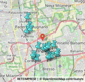 Mappa Via Giuseppe di Vittorio, 20037 Paderno Dugnano MI, Italia (1.61737)