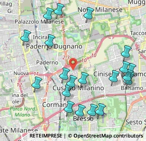 Mappa Via Giuseppe di Vittorio, 20037 Paderno Dugnano MI, Italia (2.3655)