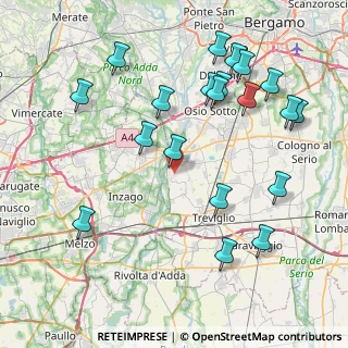 Mappa Via Moro Aldo, 24045 Fara Gera D'Adda BG, Italia (9.1115)
