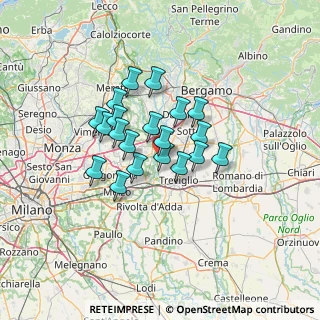 Mappa Via Moro Aldo, 24045 Fara Gera D'Adda BG, Italia (9.792)