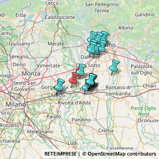 Mappa Via Moro Aldo, 24045 Fara Gera D'Adda BG, Italia (9.722)