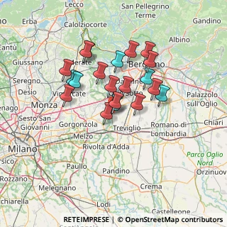 Mappa Via Moro Aldo, 24045 Fara Gera D'Adda BG, Italia (11.373)