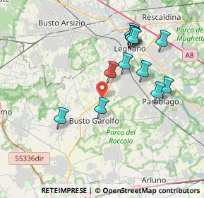 Mappa SP 12, 20038 Villa Cortese MI (3.71385)