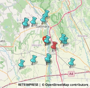 Mappa Via Dietro Gli Orti, 13035 Lenta VC, Italia (6.89333)