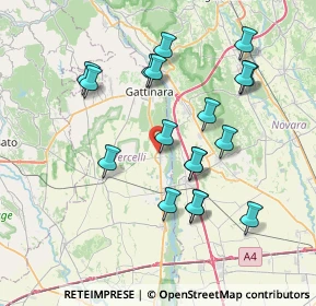 Mappa Via Dietro Gli Orti, 13035 Lenta VC, Italia (7.23444)