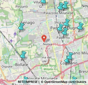 Mappa Via L. Galvani, 20021 Bollate MI, Italia (3.1225)