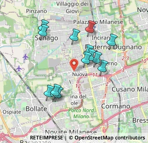 Mappa Via L. Galvani, 20021 Bollate MI, Italia (1.63286)