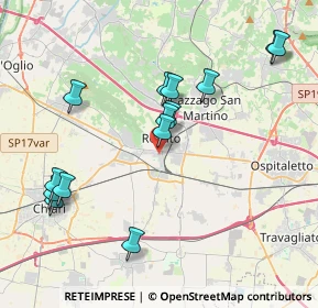 Mappa Via Santa Chiara, 25038 Rovato BS, Italia (4.09429)