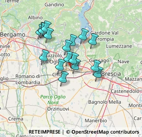 Mappa Via Santa Chiara, 25038 Rovato BS, Italia (10.85118)