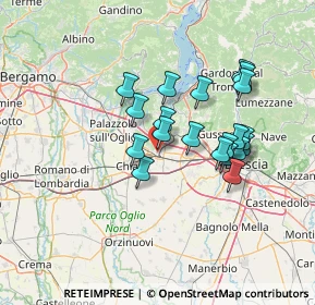 Mappa Via Santa Chiara, 25038 Rovato BS, Italia (11.6805)