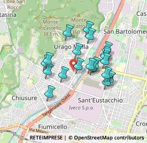 Mappa Via Marino Ballini, 25127 Brescia BS, Italia (0.709)