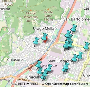 Mappa Via Marino Ballini, 25127 Brescia BS, Italia (1.1935)
