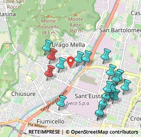 Mappa Via Marino Ballini, 25127 Brescia BS, Italia (1.093)