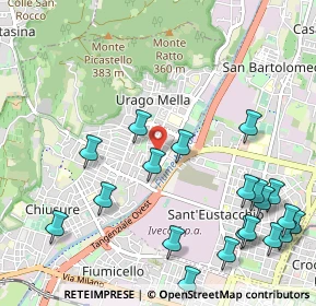 Mappa Via Marino Ballini, 25127 Brescia BS, Italia (1.342)