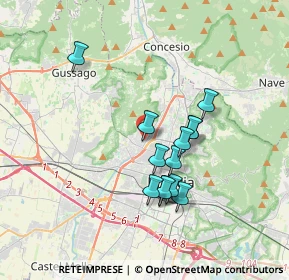 Mappa Via Marino Ballini, 25127 Brescia BS, Italia (2.97769)
