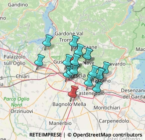 Mappa Via Marino Ballini, 25127 Brescia BS, Italia (8.74278)