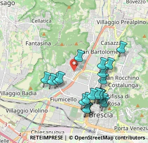 Mappa Via Marino Ballini, 25127 Brescia BS, Italia (1.8525)