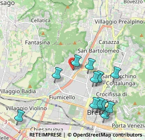 Mappa Via Marino Ballini, 25127 Brescia BS, Italia (2.15833)