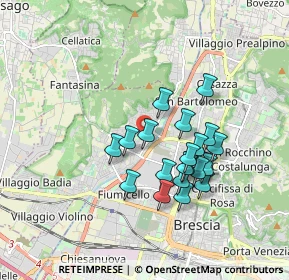 Mappa Via Marino Ballini, 25127 Brescia BS, Italia (1.493)