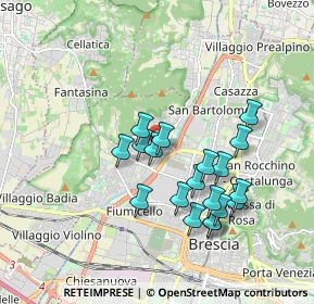 Mappa Via Marino Ballini, 25127 Brescia BS, Italia (1.64263)