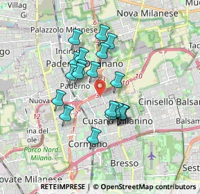 Mappa Via Dogali, 20037 Paderno Dugnano MI, Italia (1.3695)