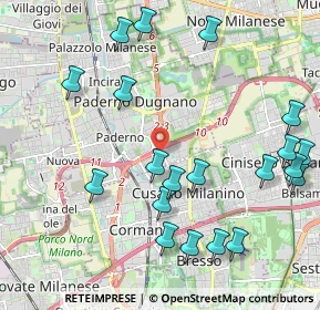 Mappa Via Dogali, 20037 Paderno Dugnano MI, Italia (2.439)