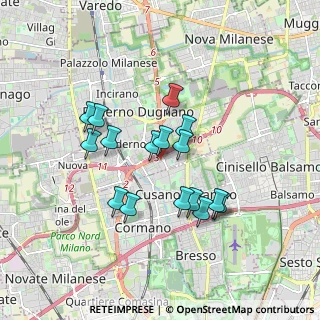 Mappa Via Dogali, 20037 Paderno Dugnano MI, Italia (1.50125)