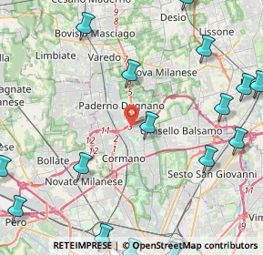 Mappa Via Dogali, 20037 Paderno Dugnano MI, Italia (6.46611)