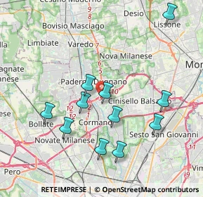 Mappa Via Dogali, 20037 Paderno Dugnano MI, Italia (3.81909)