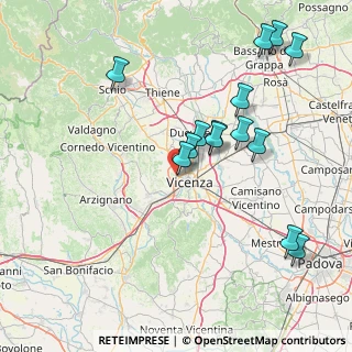 Mappa Strada Vicinale Monte Crocetta, 36100 Vicenza VI, Italia (16.50357)