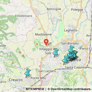Mappa Strada Vicinale Monte Crocetta, 36100 Vicenza VI, Italia (2.57667)