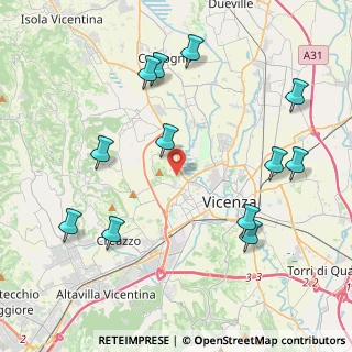 Mappa Strada Vicinale Monte Crocetta, 36100 Vicenza VI, Italia (4.6975)