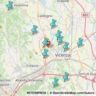 Mappa Strada Vicinale Monte Crocetta, 36100 Vicenza VI, Italia (4.18455)