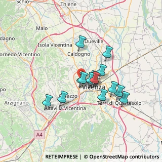 Mappa Strada Vicinale Monte Crocetta, 36100 Vicenza VI, Italia (5.242)