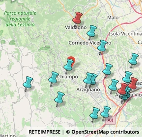 Mappa Viale degli Alpini, 36070 Nogarole Vicentino VI, Italia (9.946)
