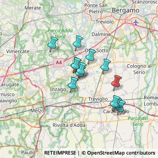 Mappa Fara Gera D'adda, 24045 Fara Gera d'Adda BG, Italia (5.45538)