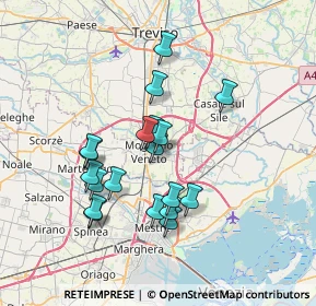 Mappa Via Luigi Pirandello, 31021 Mogliano Veneto TV, Italia (6.26158)