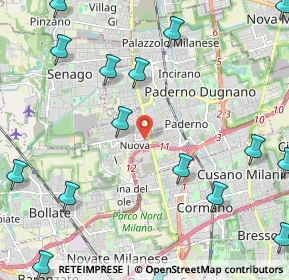 Mappa Via Enrico Mattei, 20037 Paderno Dugnano MI, Italia (3.22167)
