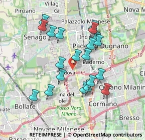 Mappa Via Enrico Mattei, 20037 Paderno Dugnano MI, Italia (1.679)